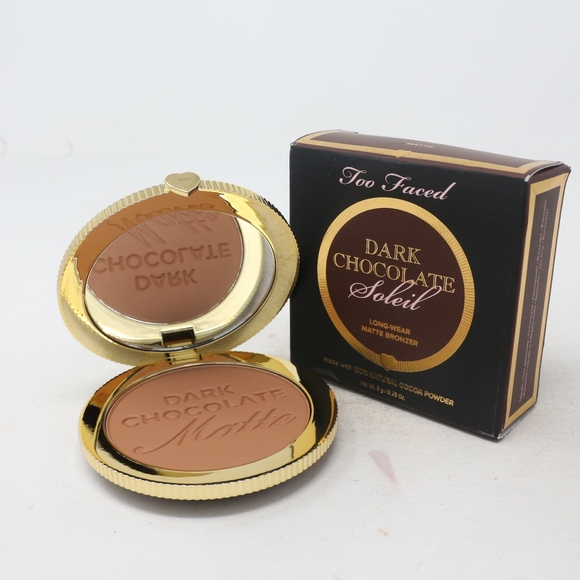 💙🌟🧚‍♀️DARK CHOCOLATE SOLEIL Too Faced DISCONTINUED Matte Bronzer NWT🍫 - Picture 1 of 4